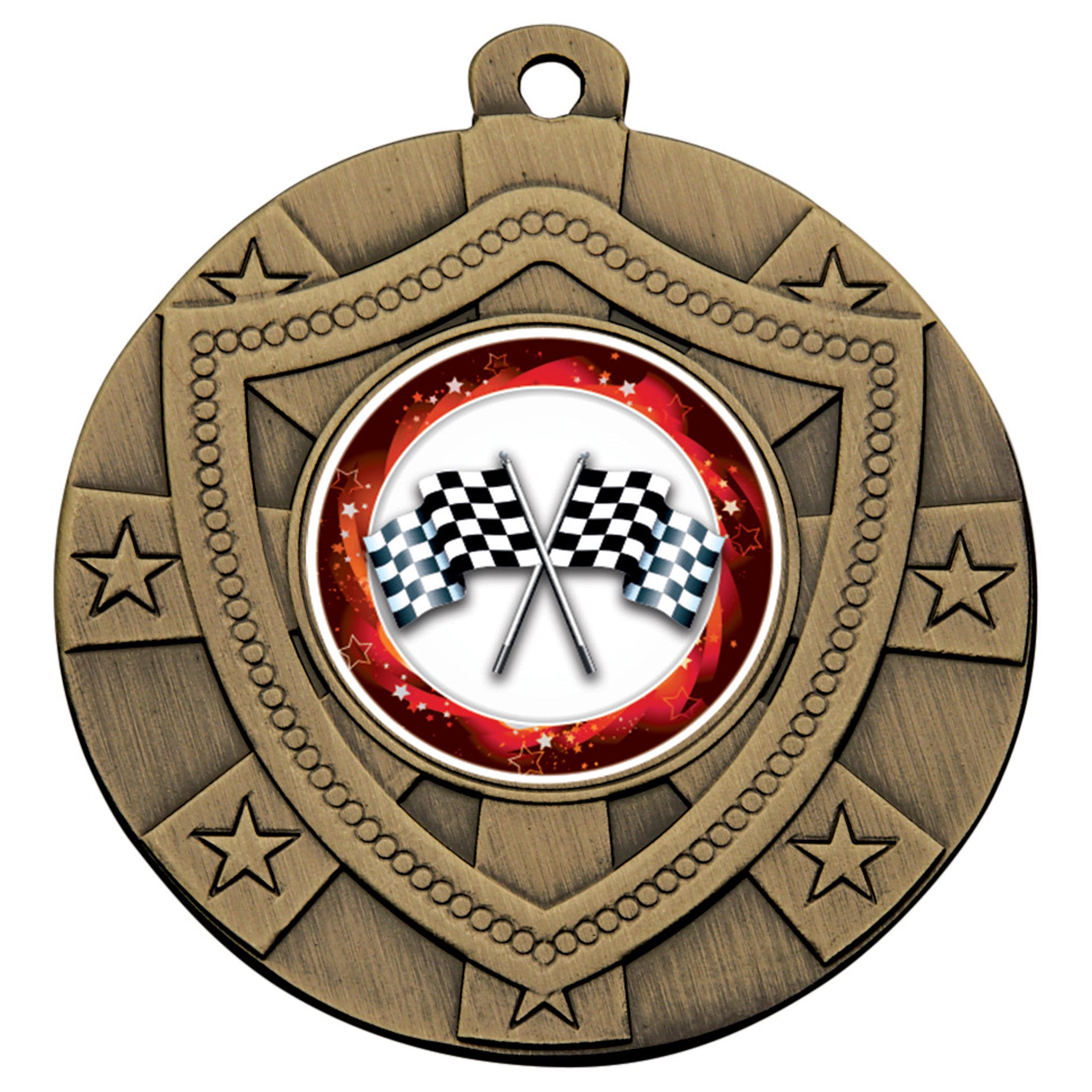 Metal 50mm Bronze Shield Medal Gravesham Trophy Centre