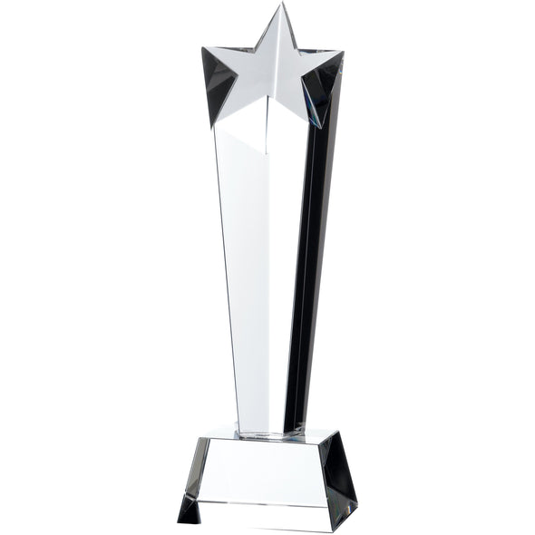 Crystal Star Pillar Award 21.5cm