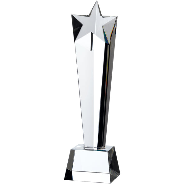 Crystal Star Pillar Award 28cm