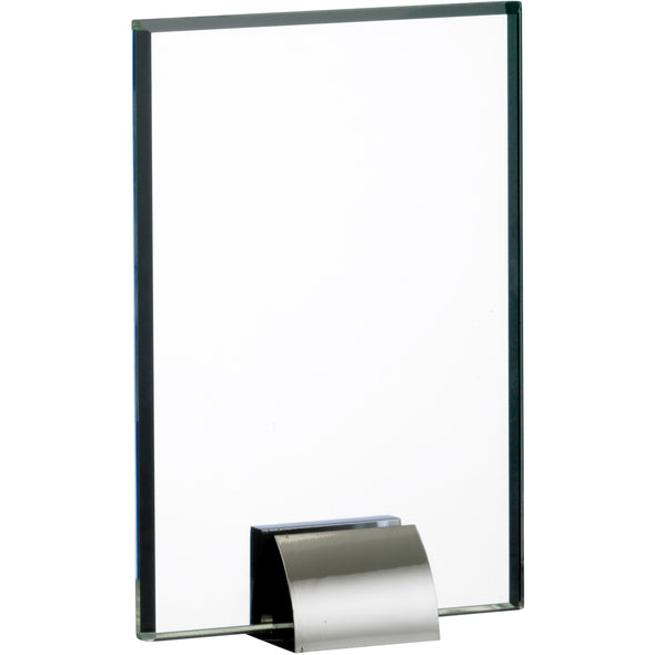 Glass Award with Silver Base 16cm