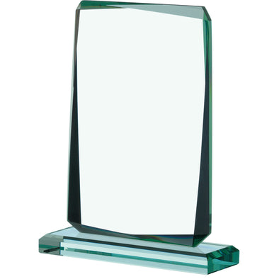 Jade Glass Rectangle Award 14cm