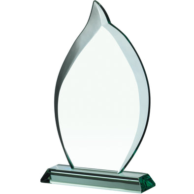 Jade Glass Flame Award 21cm