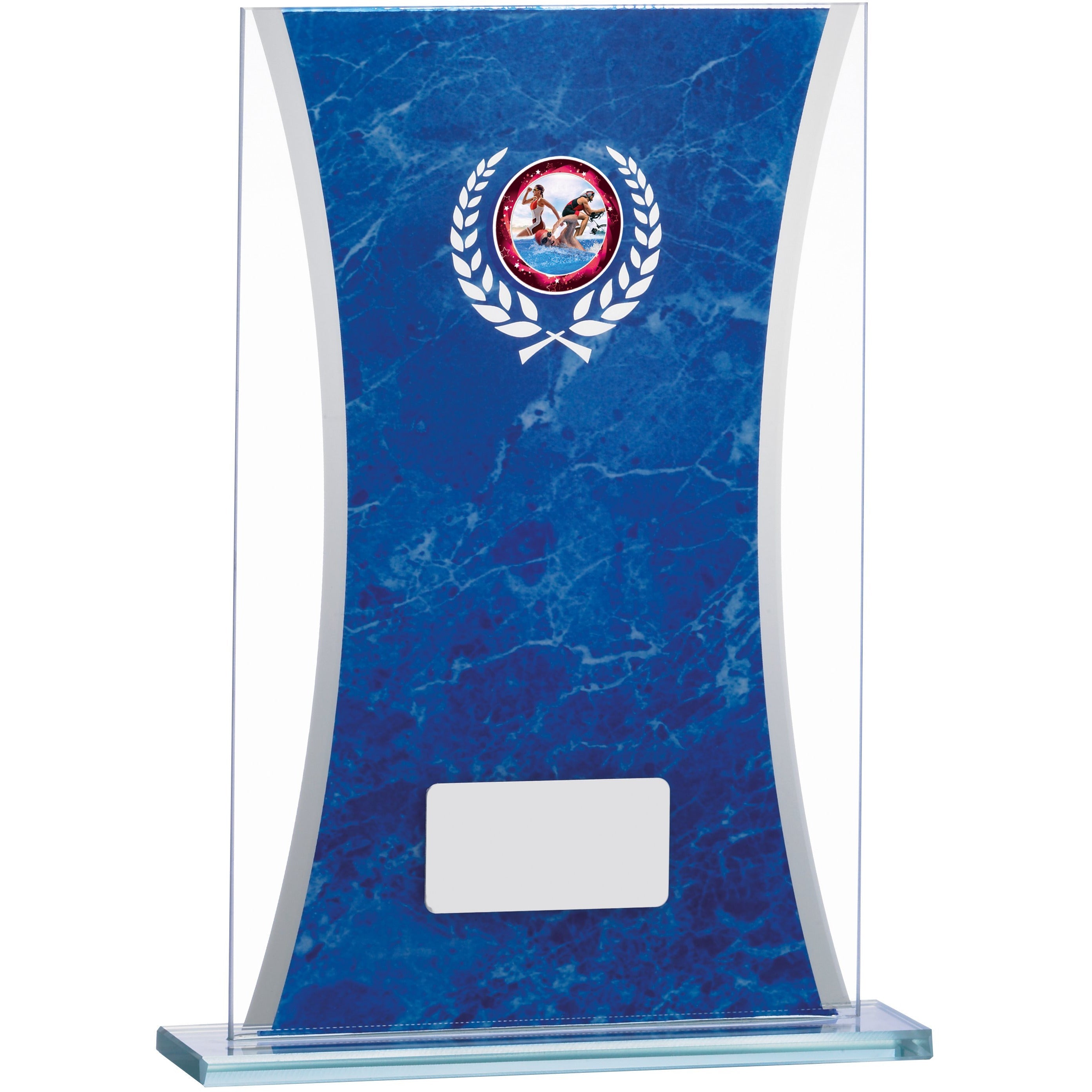 Blue Marble Mirrored Glass Award