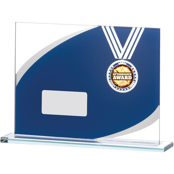 Blue Mirror Glass Award 12cm