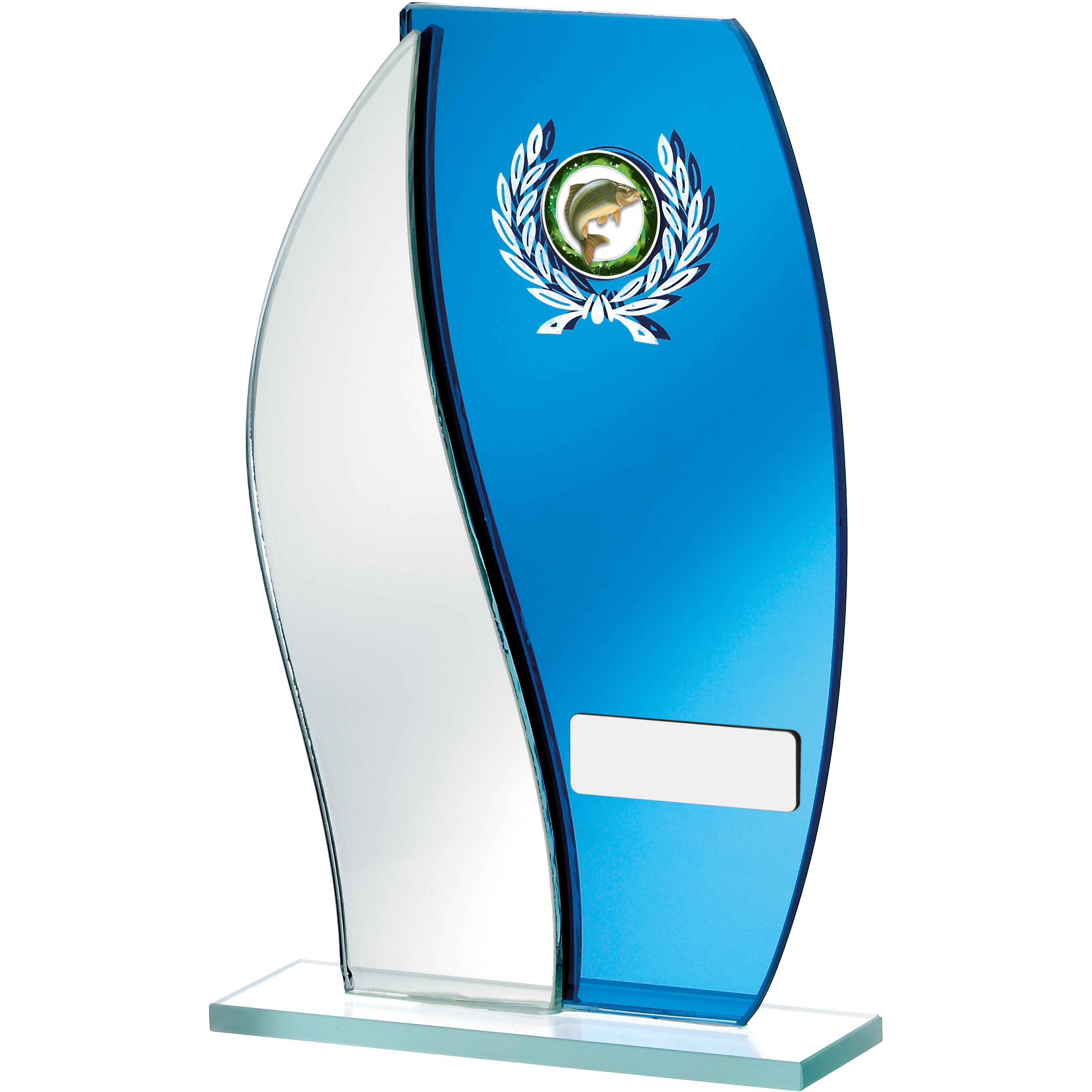 Mirrored Blue Glass Award