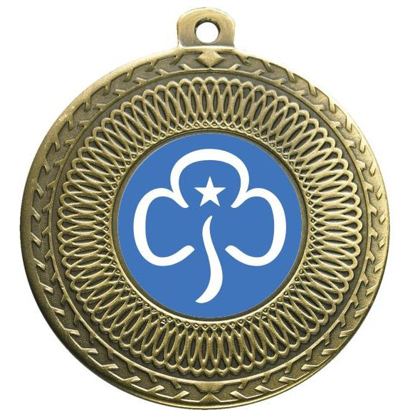 Girlguiding Bronze Swirl 50mm Medal