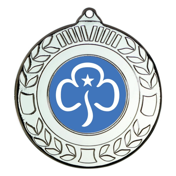 Girlguiding Silver Laurel 50mm Medal