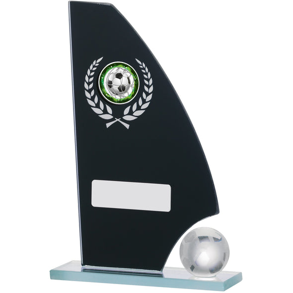 Football Mirror Glass Award 16.5cm