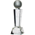 Golf Glass Pillar and Ball Award