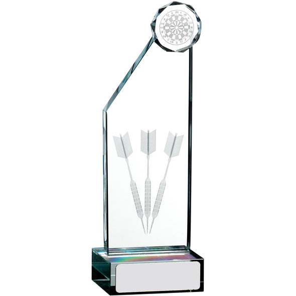 Darts Edge Glass Award 16.5cm