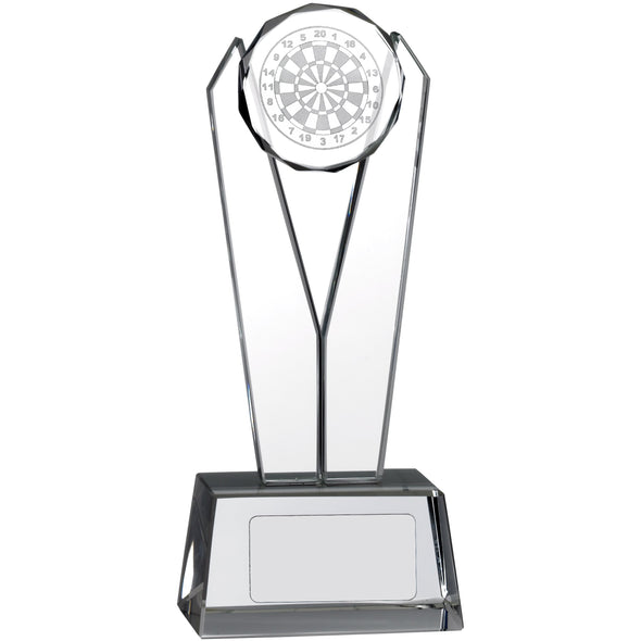V Shaped Glass Darts Award 19cm