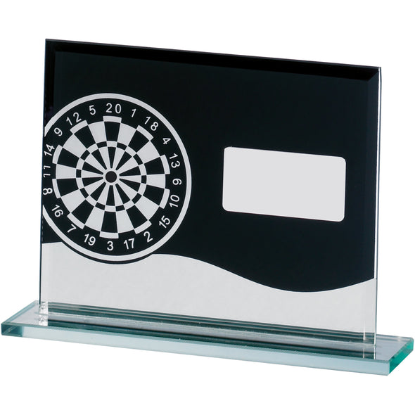 Darts Glass Block Award 12 X 16cm