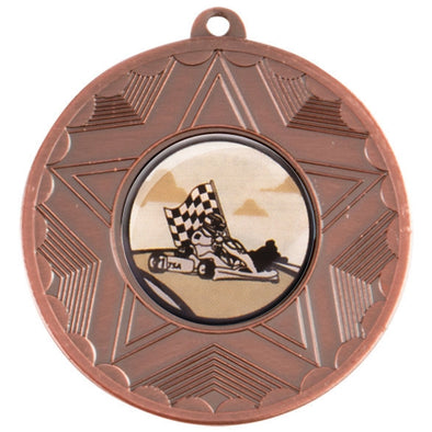 Go Kart Bronze Star 50mm Medal