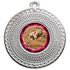 Greyhound Silver Swirl 50mm Medal