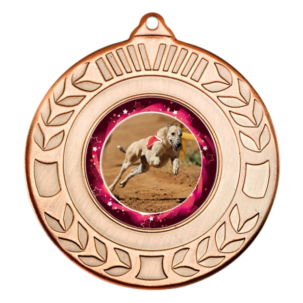 Greyhound Bronze Laurel 50mm Medal