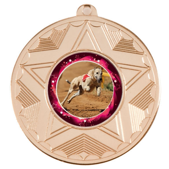Greyhound Gold Star 50mm Medal