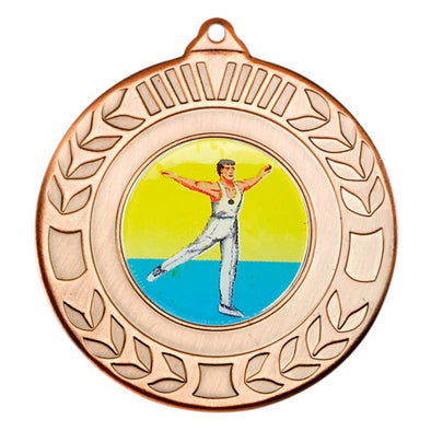 Gymnastics Male Bronze Laurel 50mm Medal