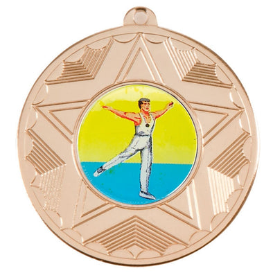 Gymnastics Male Gold Star 50mm Medal
