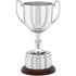 Nickel Plated Trophy Cup on Round Base