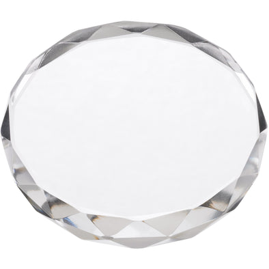 Engraved Glass Paperweight 80x20mm