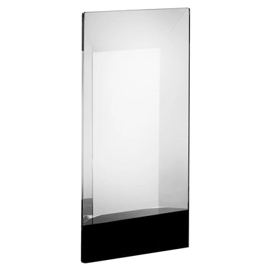 6.5in Clear & Black Rectangle Block Crystal Award - Boxed