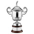 Silver Plated 16.5in Members Challenge Hand-Chased Detailed Cup - With Golfer Figurine Lid