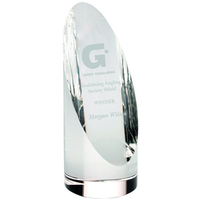 Clear Glass Award - Round Column - 6.5in
