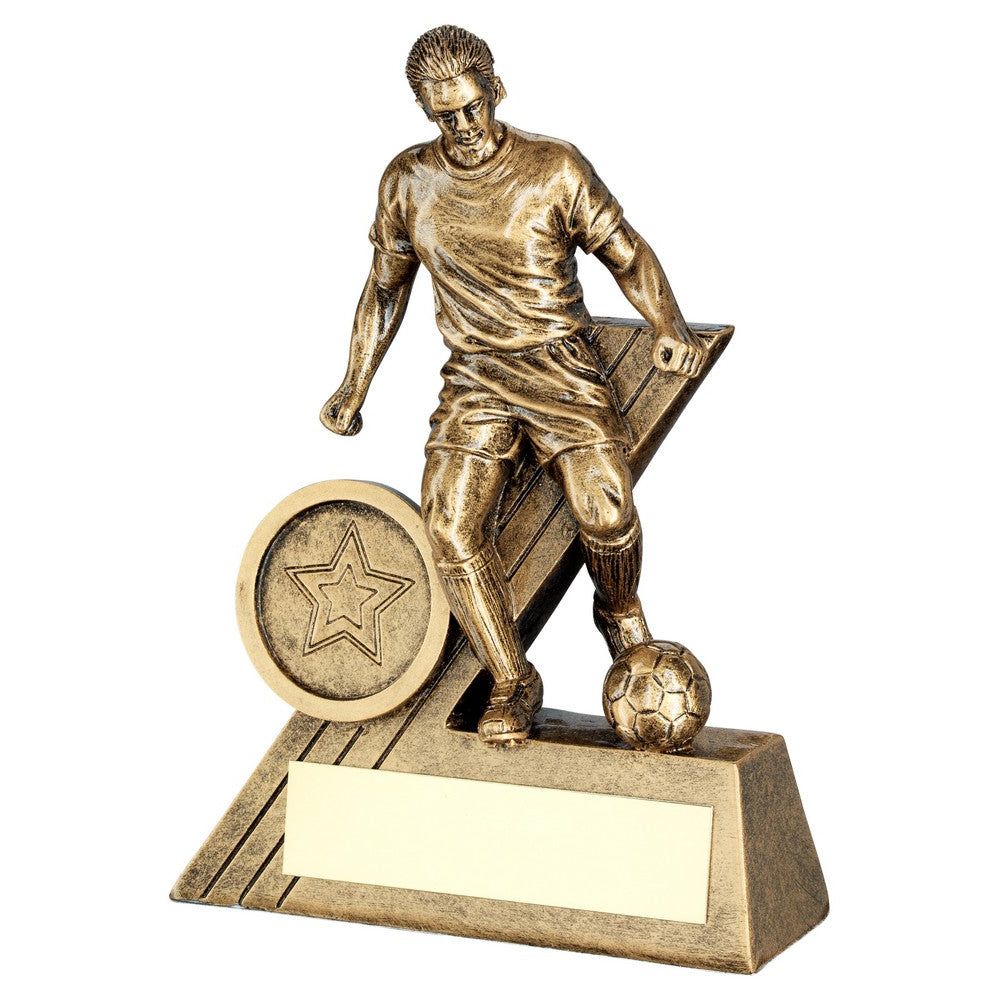 Bronze/Gold Male Football Mini Figure Award