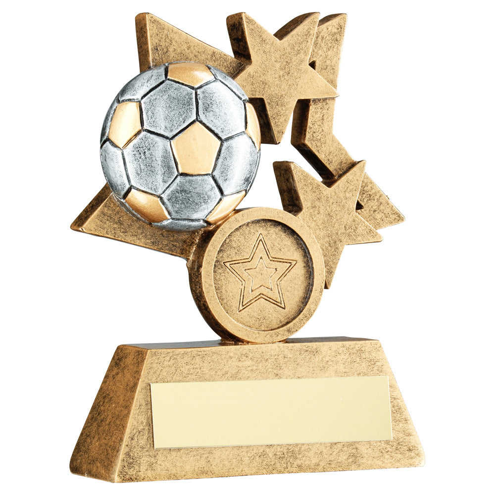 Bronze/Silver/Gold Multi Star Football Trophy