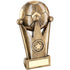 Bronze/Gold Football Crown Flatback Trophy