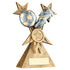 Bronze/Silver/Gold Football And Boot Trophy On Tri Star Riser
