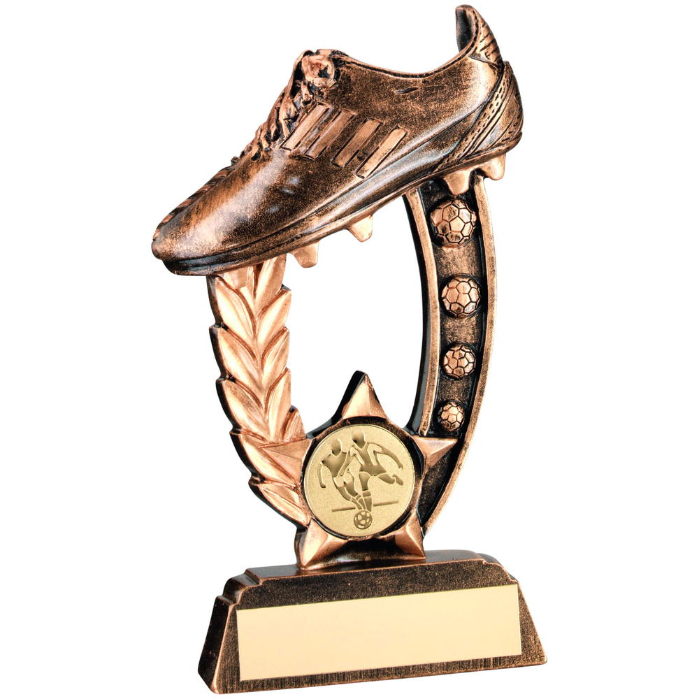 Raised Football Boot Resin Trophy