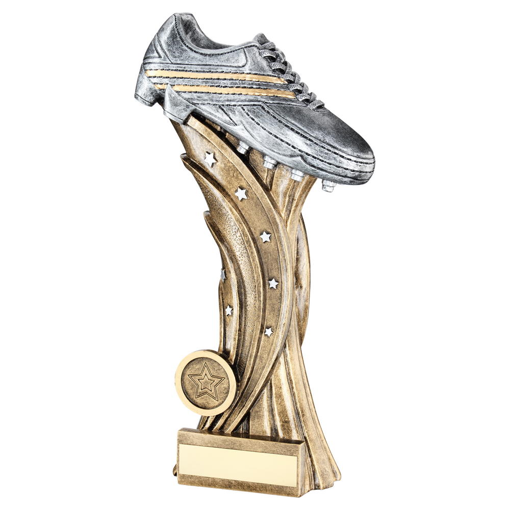 Football Boot On Star Column Trophy