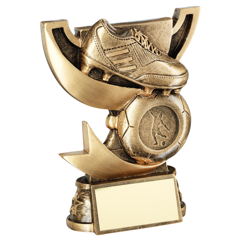 Football Boot and Cup Resin Trophy