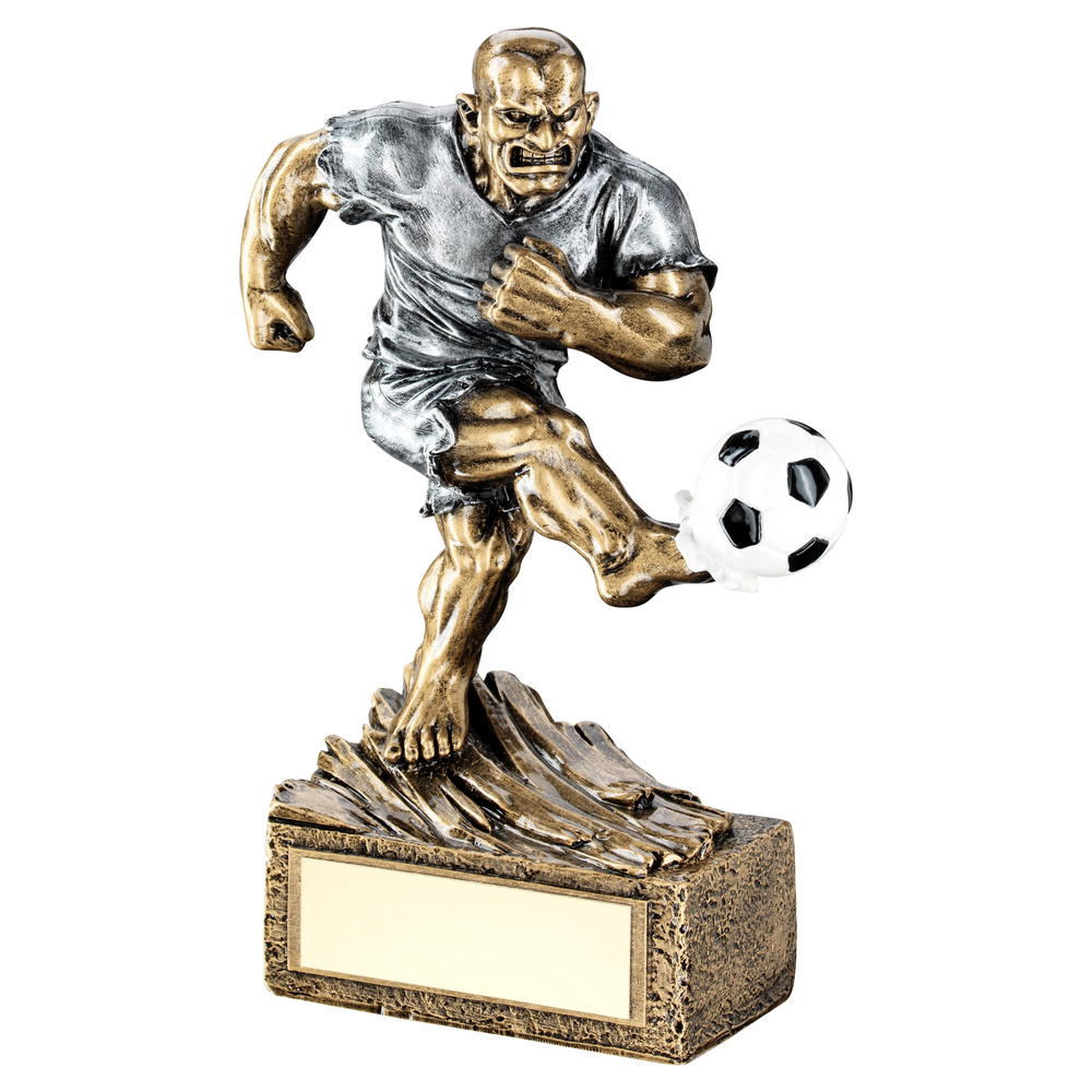 Bronze/Pewter Football 'beasts' Figure Trophy -6.75in