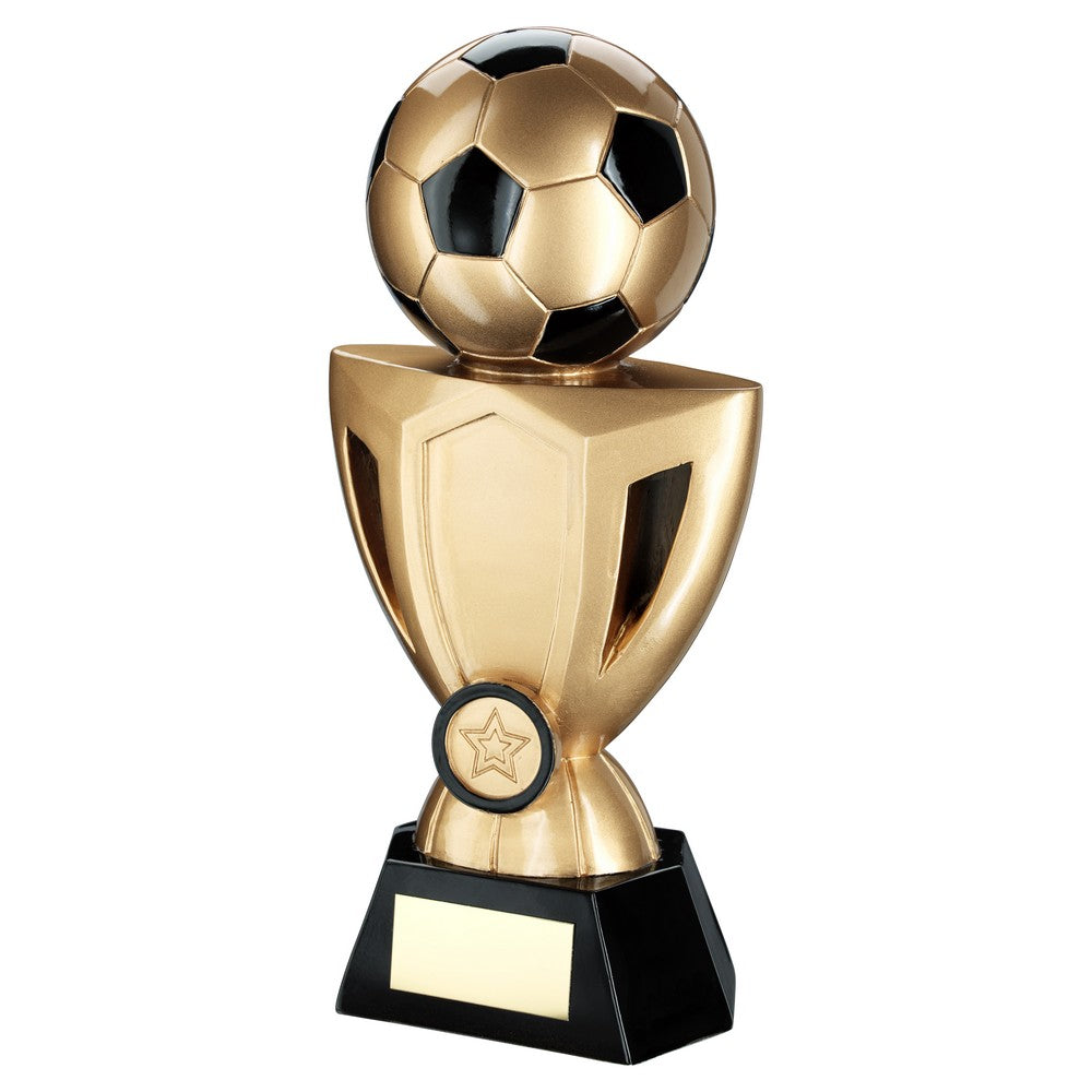 Football on Cup Riser Trophy