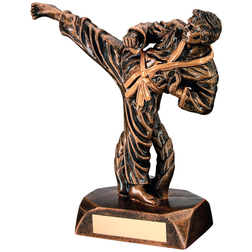 Karate Kick Figurine Resin Trophy