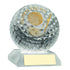 Clear Glass Golf Ball Trophy Nearest The Pin - 3.75in