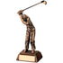 Resin Male Golf Swing Figurine Trophy