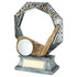 Bronze/Pewter/White Golf Octagon Series Trophy With Plate Nearest The Pin - 6in