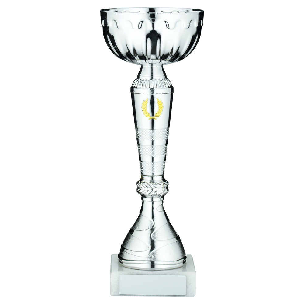 Silver Trophy Cup With Gold Wreath