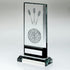 Darts Glass Plaque Award