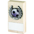 Cream Marble And Silver Trim Trophy - (1in Centre) 4in