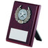 Rosewood Finish Plaque Trophy with Silver Trim