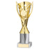 Gold Plastic 'Flash Star' Trophy Cup On White Riser And Marble Base