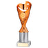 Copper/White Plastic 'Sabre Star' Trophy Cup With Riser On Marble Base