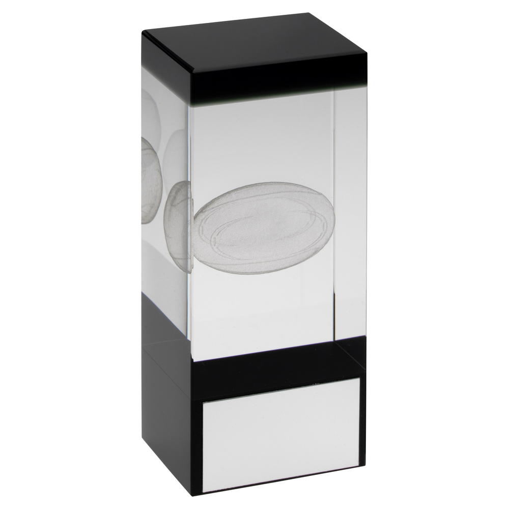 Rugby Glass Block Trophy