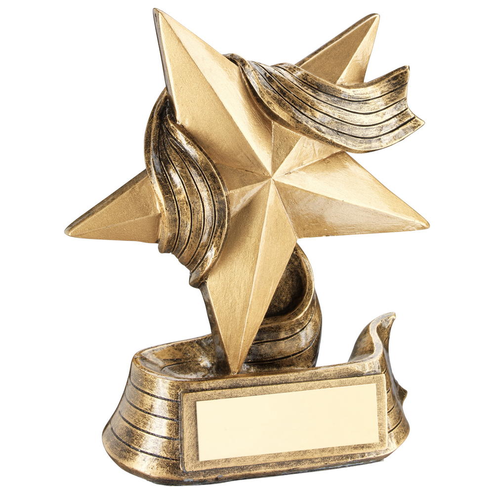 Star and Ribbon Award Trophy