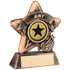 Mini Star 'art' Trophy - Bronze/Gold Art (1in Centre) 3.75in