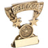 Bronze/Gold Well Done Mini Cup Trophy - (1in Centre) 3.75in